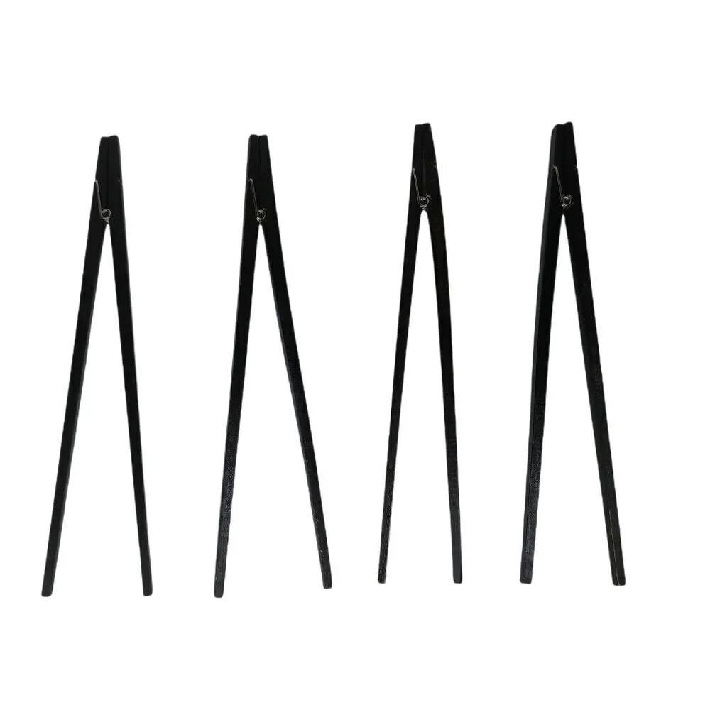 Chopsticks Set of Four Clothespins Training  Black